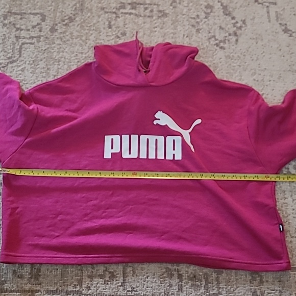 Puma womans crop hoodie. Size large. - Picture 3 of 6